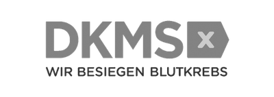 Logo der DKMS – Kunde von Pommes al dente